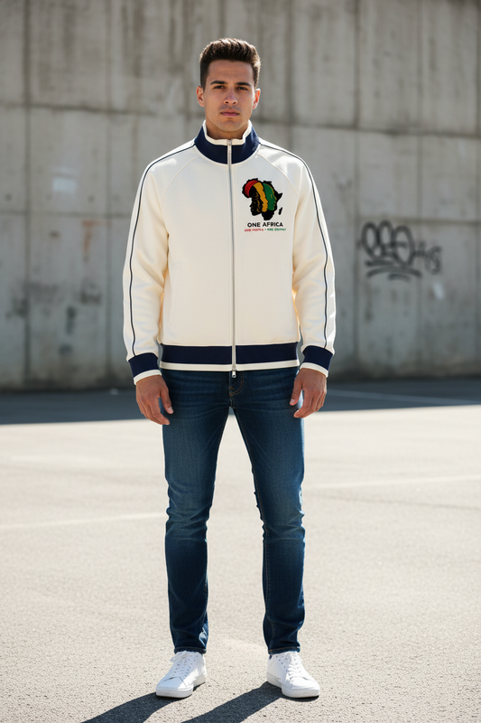 Sankofa™ "One Blood" Raglan Sleeve Zip Track Jacket