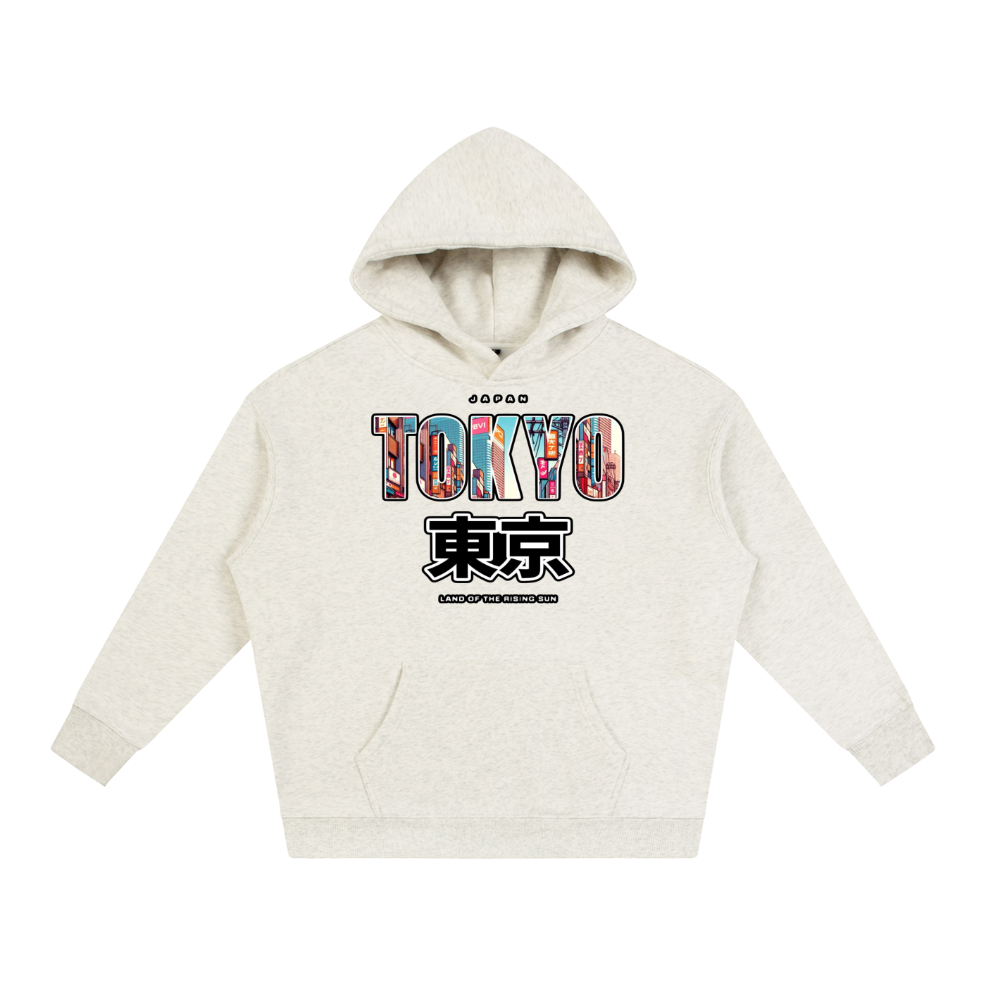 "Land of the Rising Sun" Oversize Fleeced Hoodie