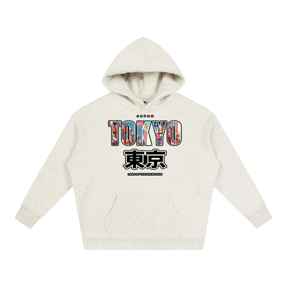 "Land of the Rising Sun" Oversize Fleeced Hoodie