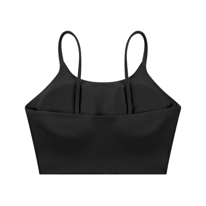 "STAY TRUE" Spaghetti Strap Yoga Sports Bra