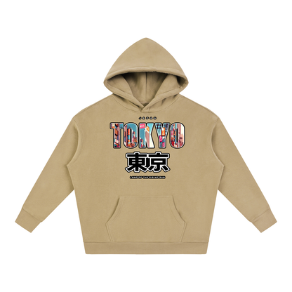 "Land of the Rising Sun" Oversize Fleeced Hoodie