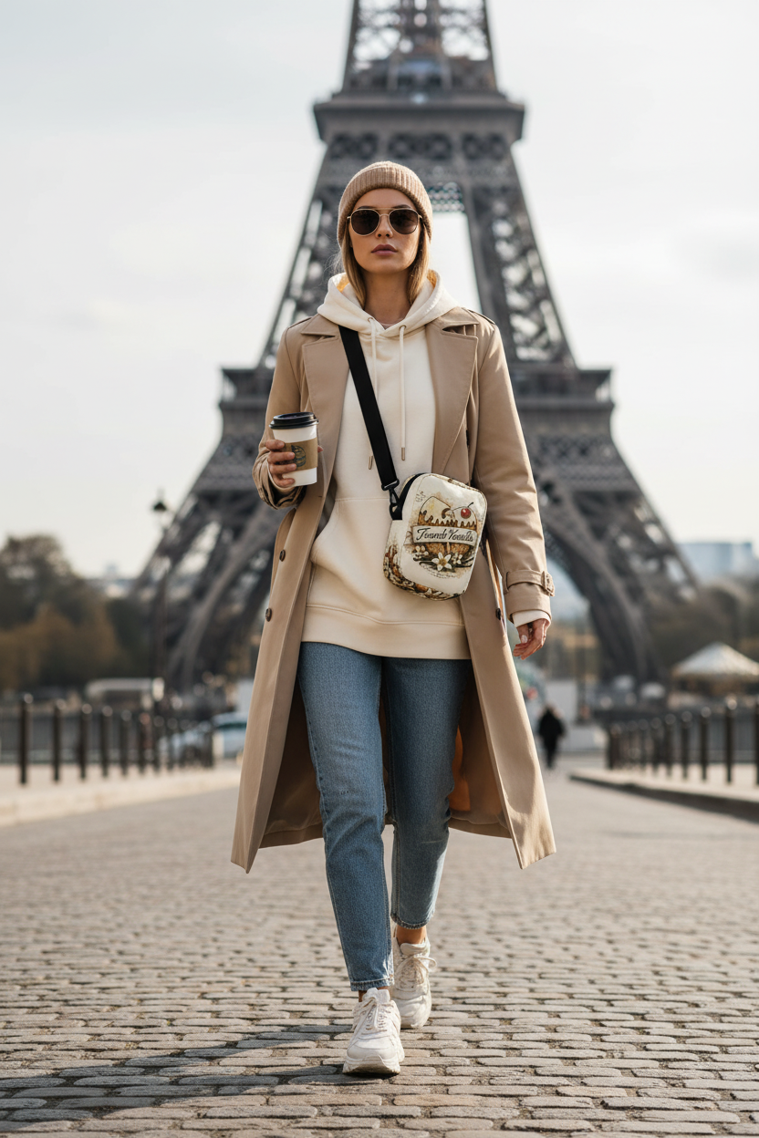 PYN™ "French Vanilla" Women's Utility crossbody bag