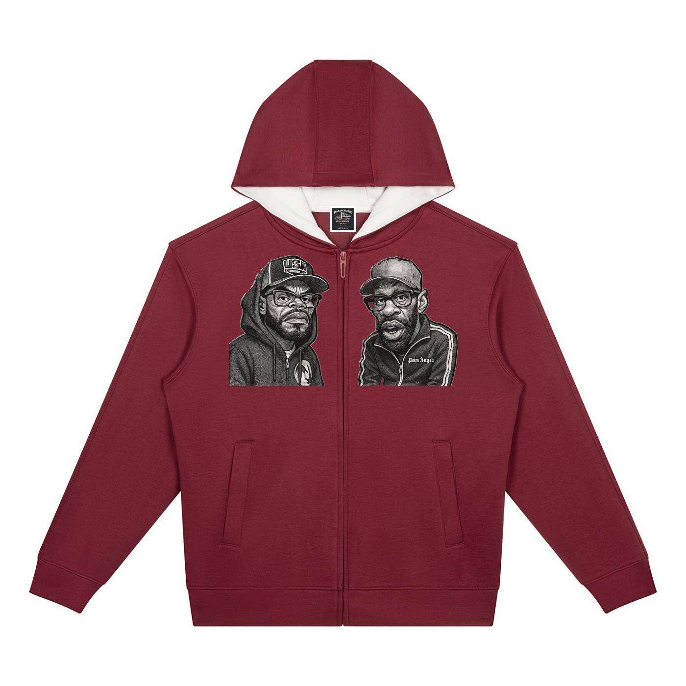 "How High" Drop Shoulder Full Zip Hoodie
