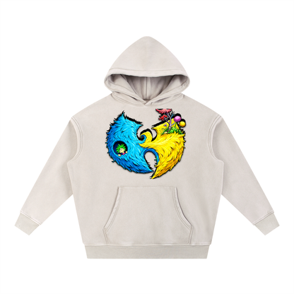 PYN™ "Wally Champ" Snow Wash Fleece Oversize Hoodie