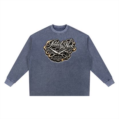 PYN™ x BKRP™ "Cut & Sew" Standout Mineral Wash Waffle Oversized T-Shirt