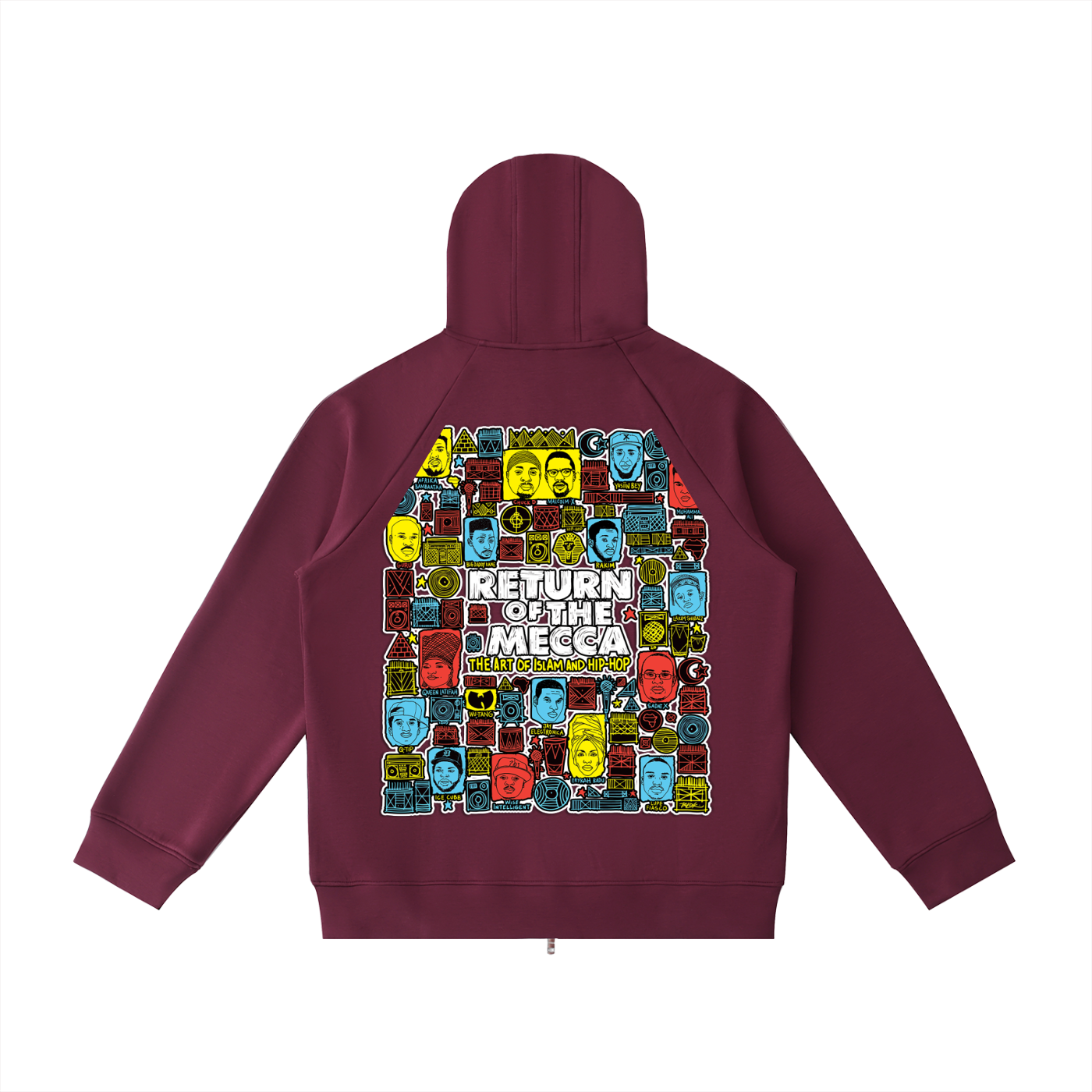 "Return to Mecca" Heavyweight Raglan Zip Hoodie