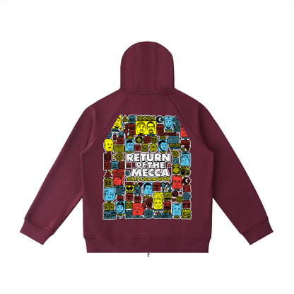 "Return to Mecca" Heavyweight Raglan Zip Hoodie