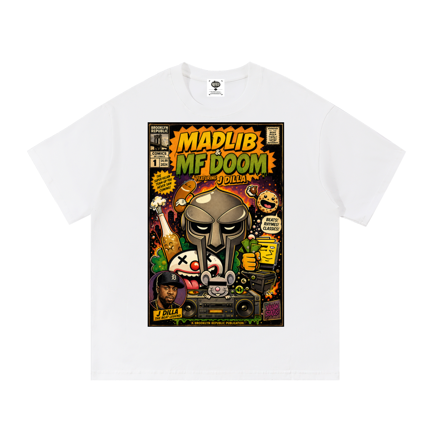 "The Adventures of MadLib and MF Doom" Cotton T-Shirt