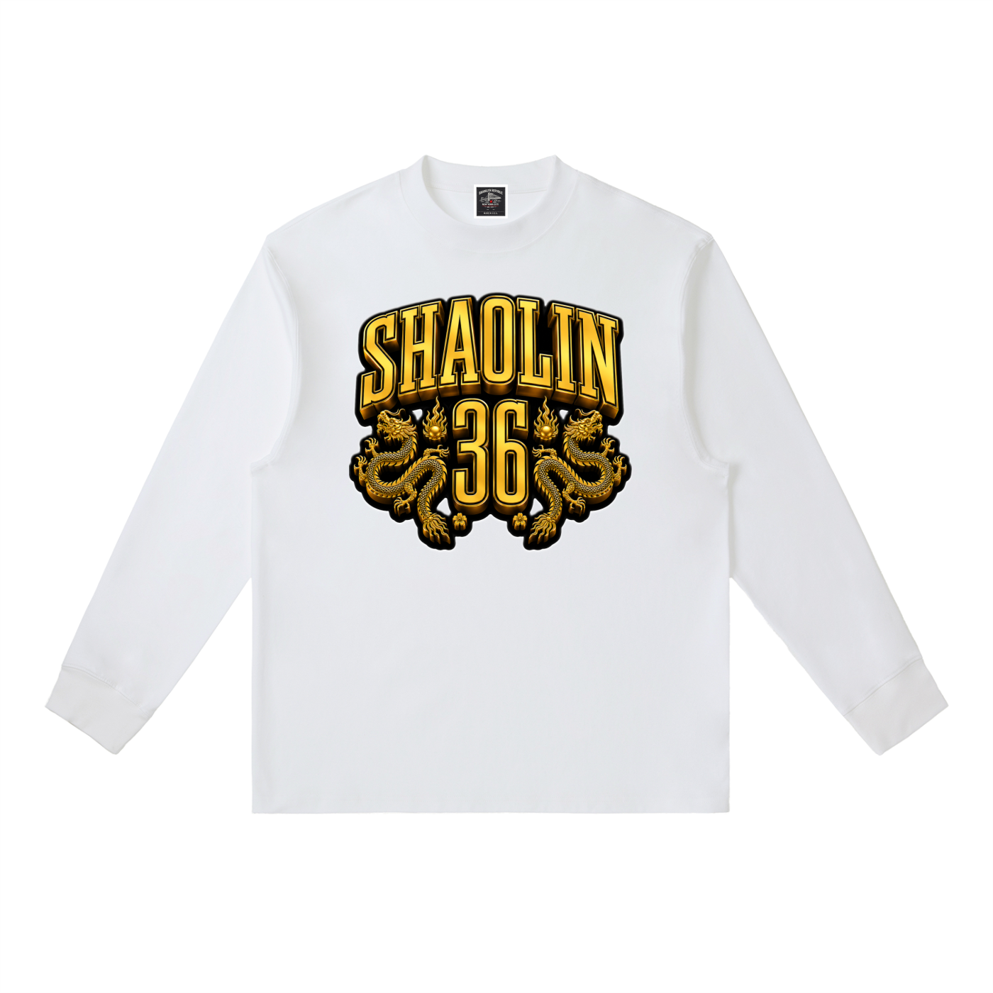 PYN™ x BKRP™ "Golden Dragon" Crewneck Long-Sleeve T-Shirt