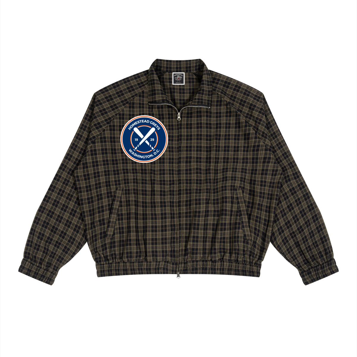 NLB™ "Homestead Grays" Plaid Full-Zip Track Set