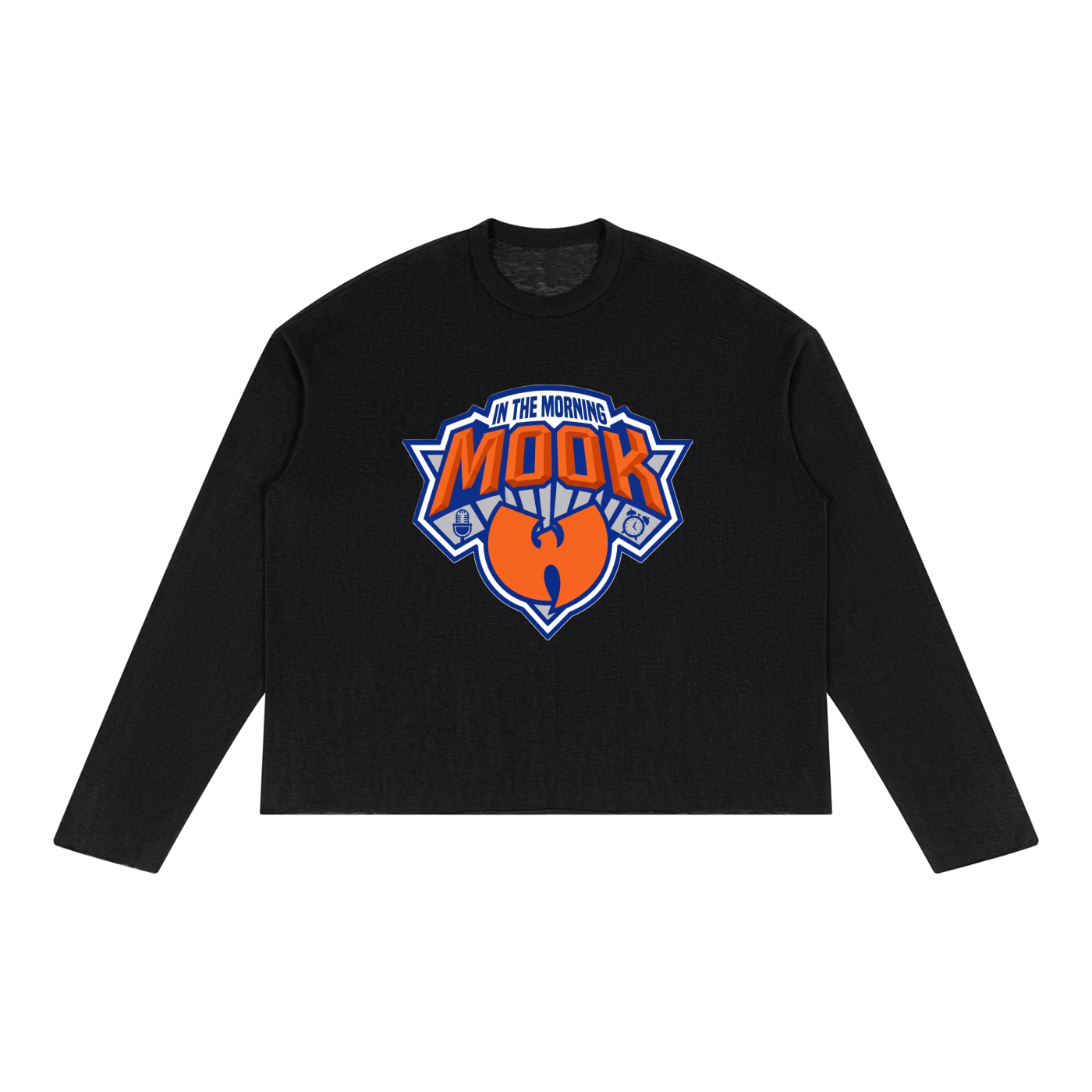 PYN™ "Mook in the Morning" Raw Edge Long Sleeve T-Shirt