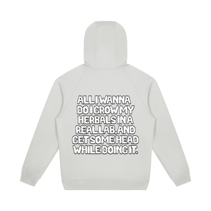 "How High" Oversized Raglan Pullover Hoodie