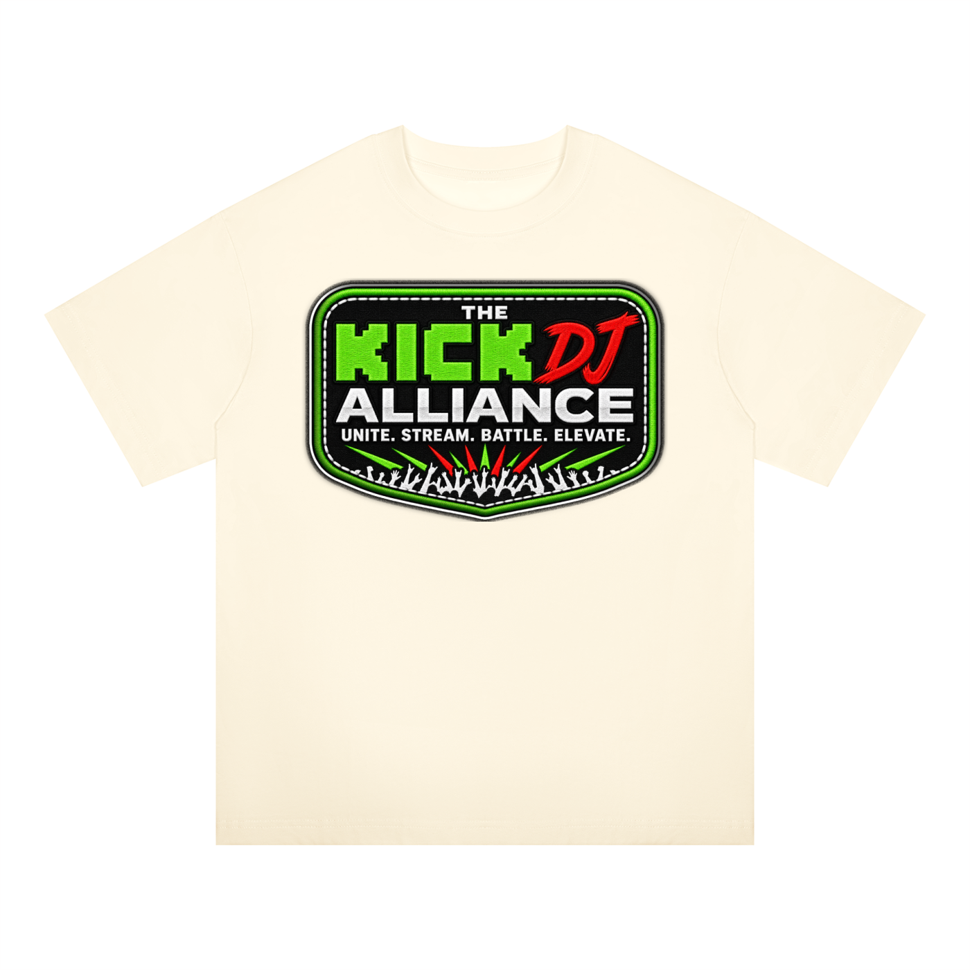 "KICK DJ Alliance" Oversized Drop Shoulder T-Shirt