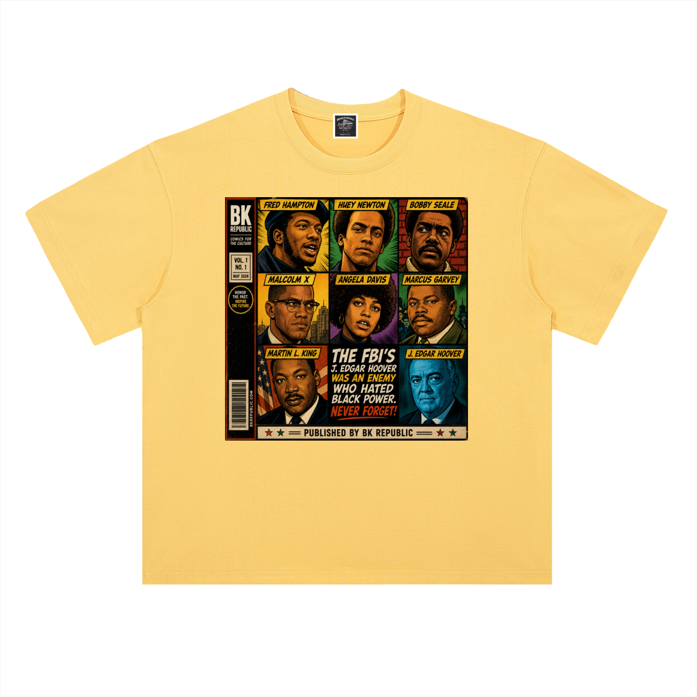 "America's Most Wanted" Heavyweight Drop Shoulder Cotton T-Shirt