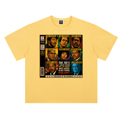 "America's Most Wanted" Heavyweight Drop Shoulder Cotton T-Shirt