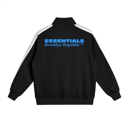 Essential Contrast Side-Stripe Stand Collar  Jacket