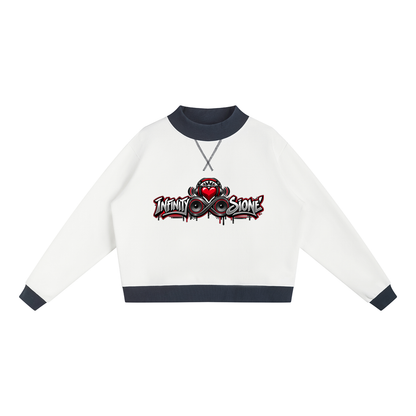Infinity Sione™ "Heartbeatz" Mock Neck Crewneck Sweatshirt