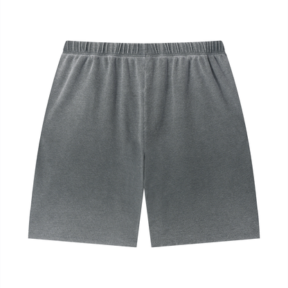 PYN™ x BKRP™ "PYN"  Vintage Wash Sunfade Waffle Raw Hem Shorts