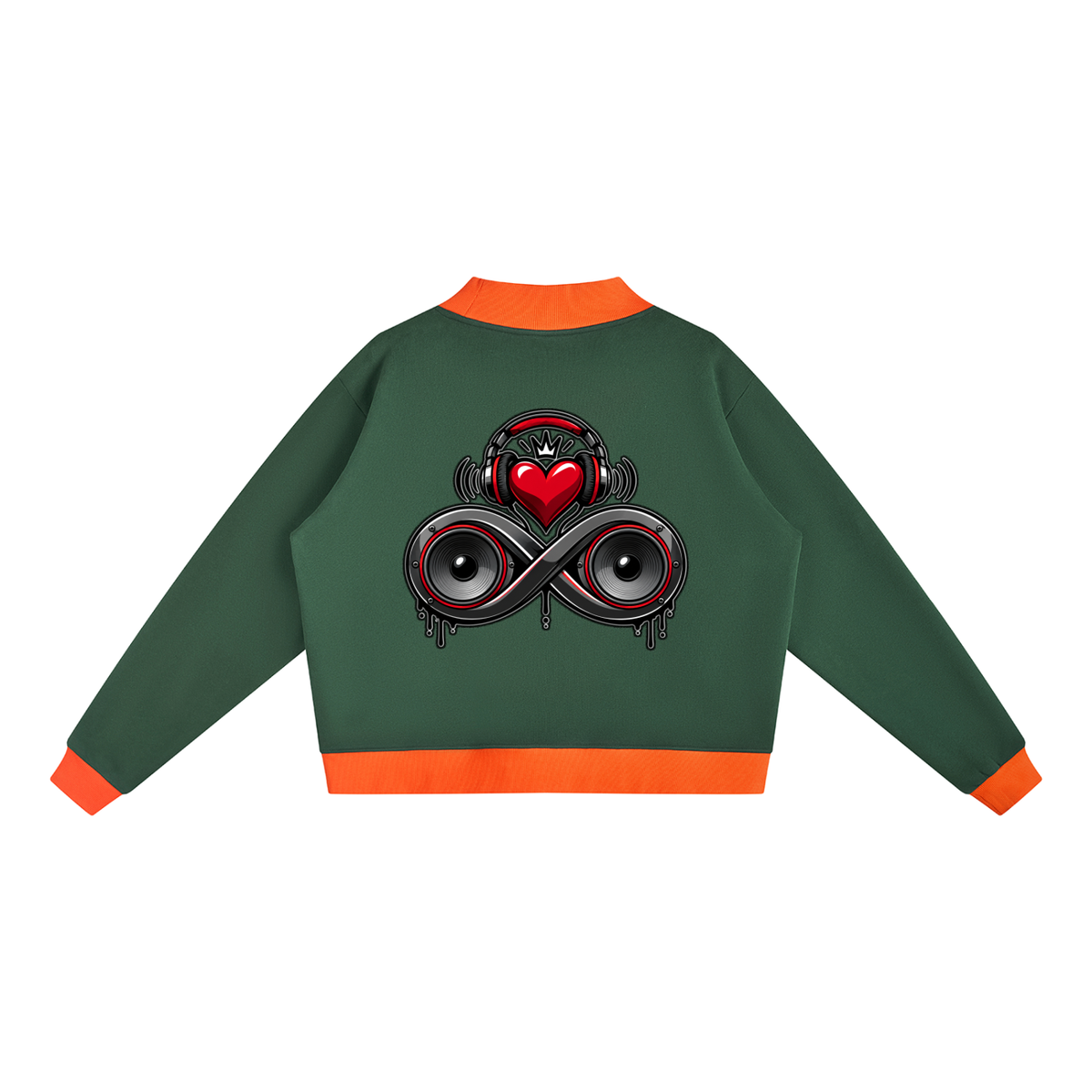 Infinity Sione™ "Heartbeatz" Mock Neck Crewneck Sweatshirt