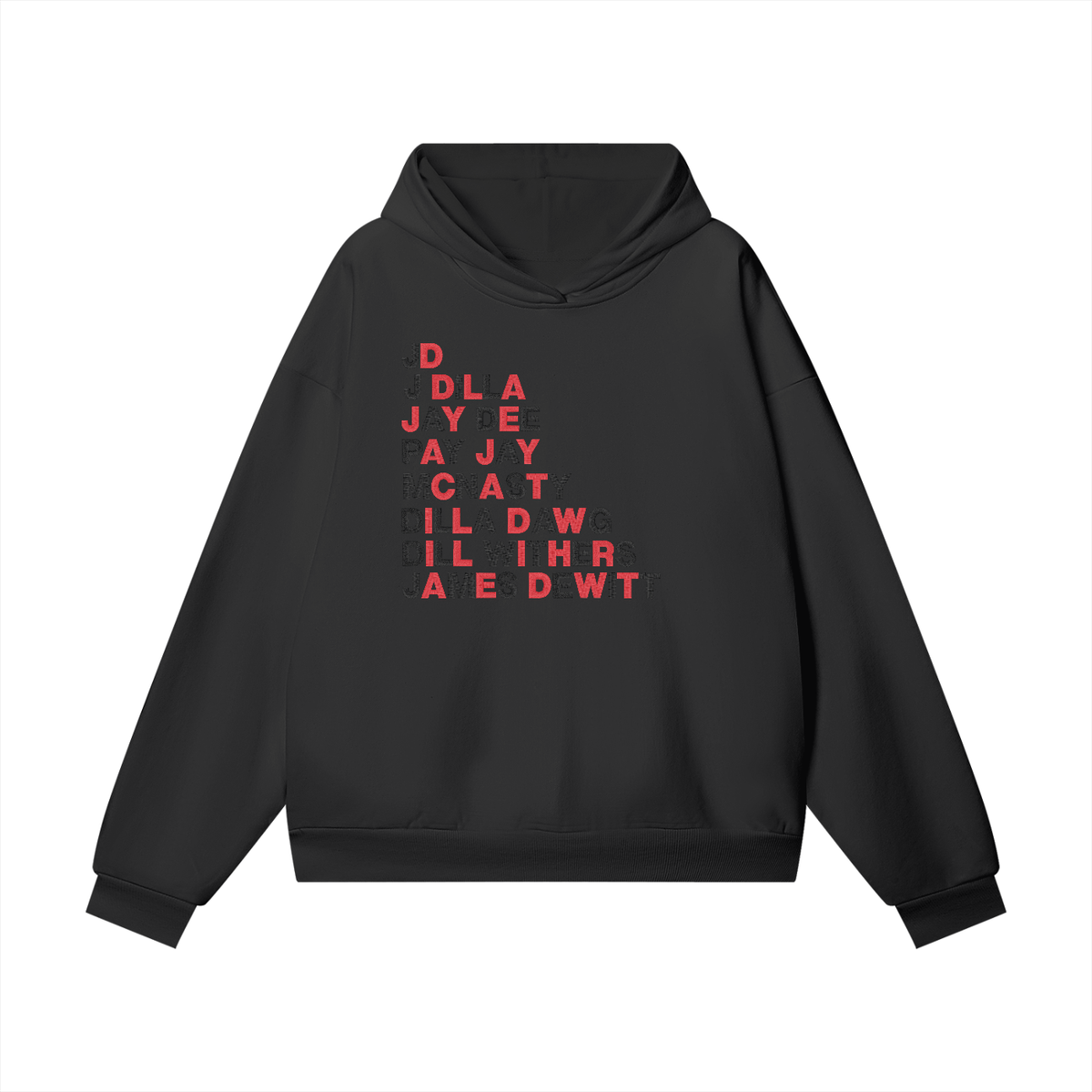 "Not Just Dilla" Embroidered Heavyweight Hidden Pocket Fleece Hoodie