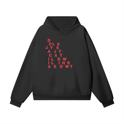 "Not Just Dilla" Embroidered Heavyweight Hidden Pocket Fleece Hoodie
