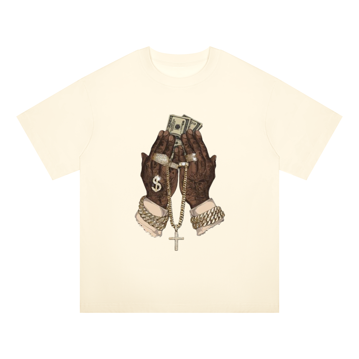 "In God We Trust/Lust" Oversized Drop Shoulder T-Shirt