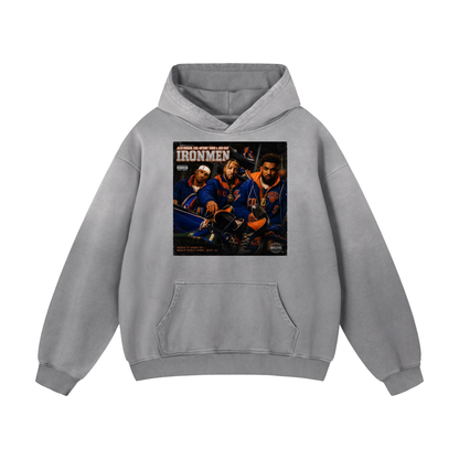 "IRONMEN" Heavyweight Sunfade Oversized Hoodie