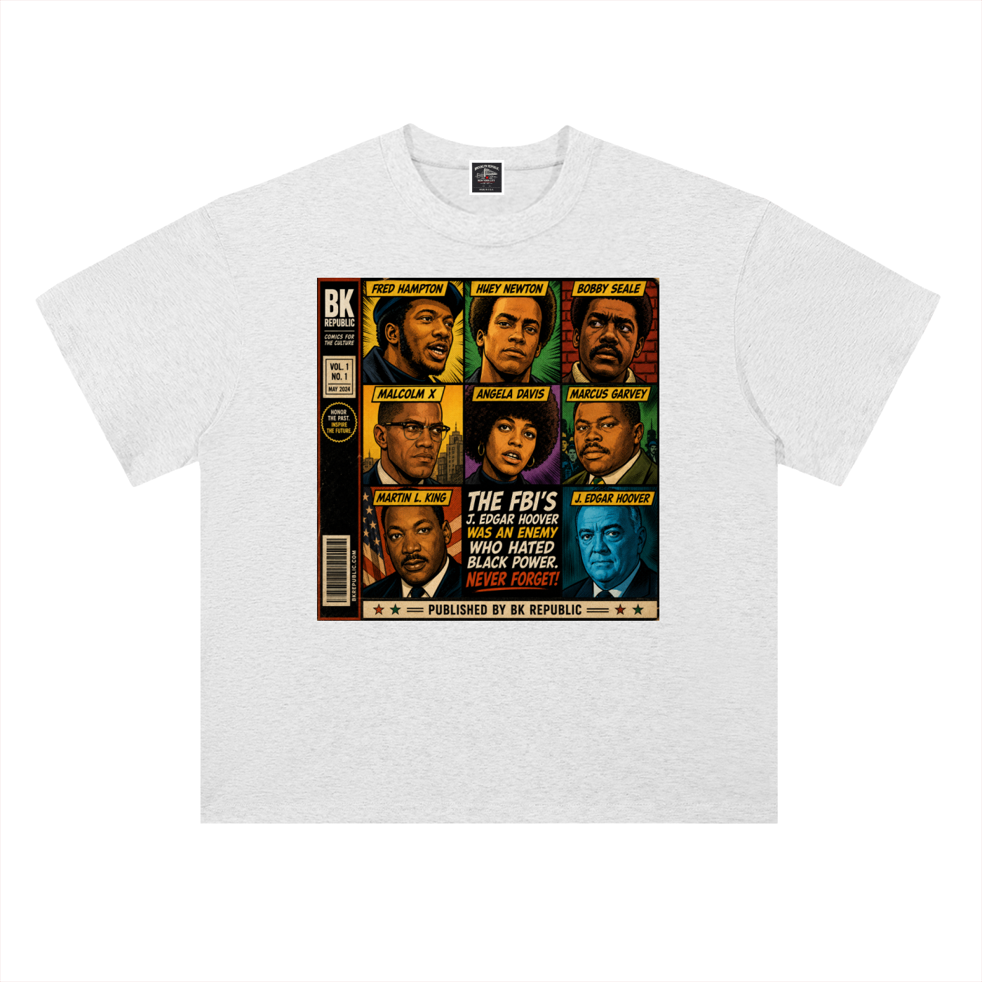 "America's Most Wanted" Heavyweight Drop Shoulder Cotton T-Shirt