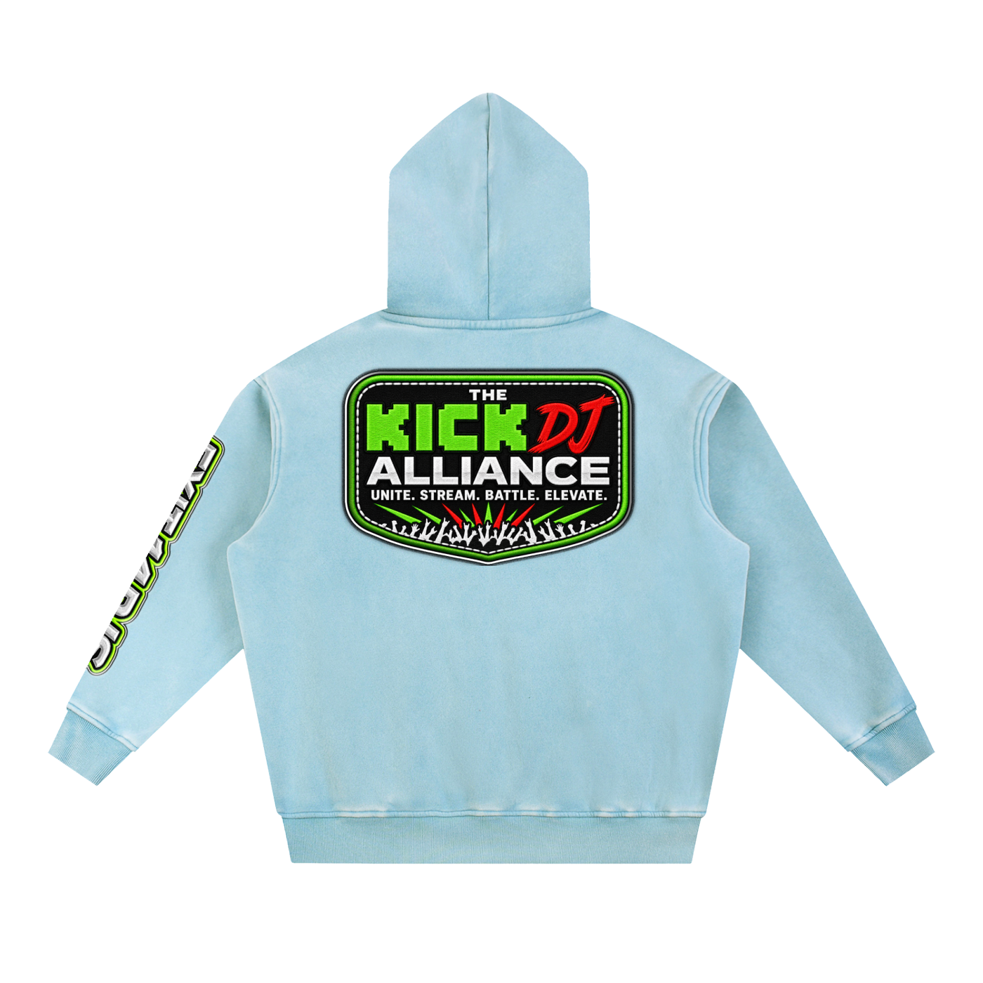 KDA™ "Exit 14" Snow Wash Fleece Oversize Hoodie