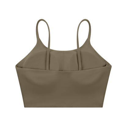 "Ratchet Level Confidence" Spaghetti Strap Yoga Sports Bra