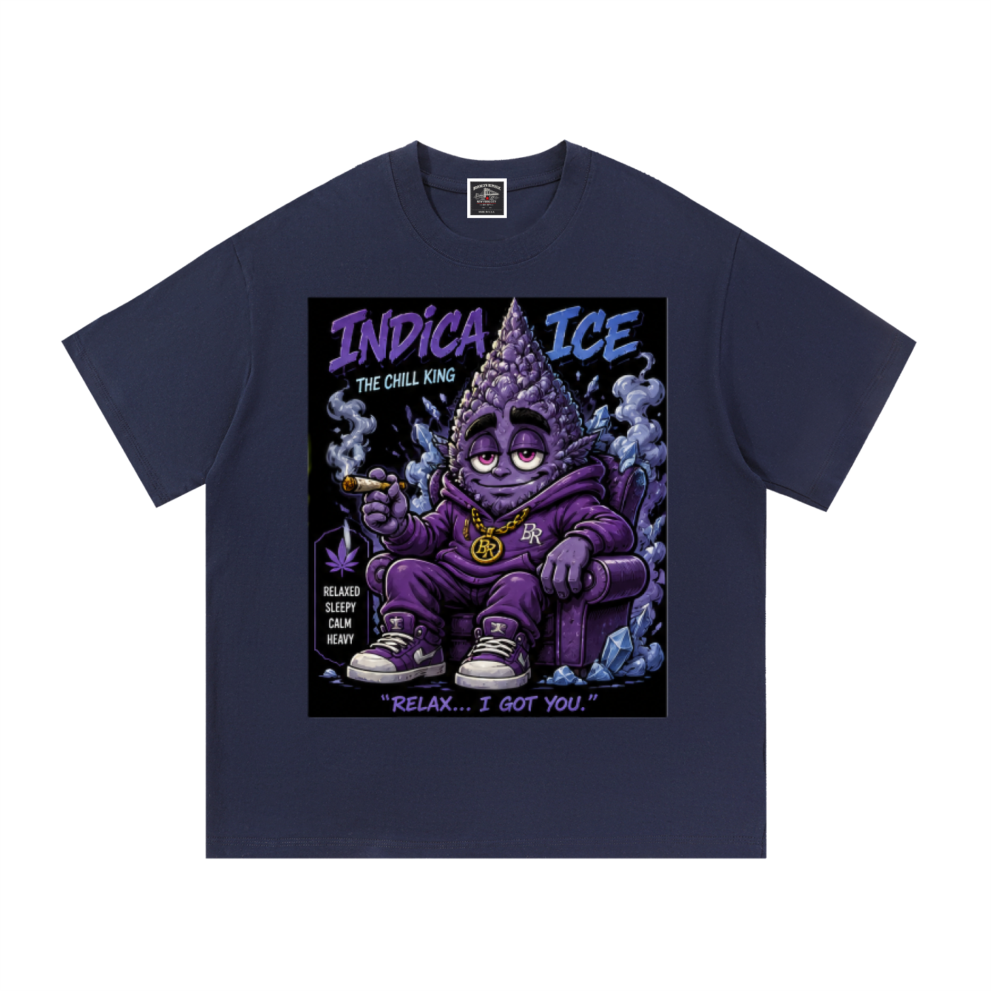 Sparksky & Dutch™ "Indica Ice" Cotton T-Shirt