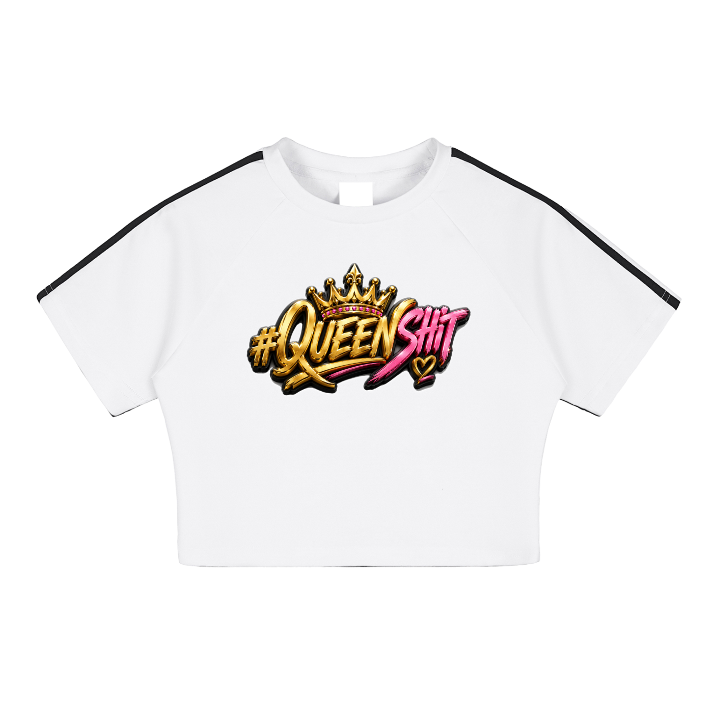 "QUEEN" Performance Crop Top