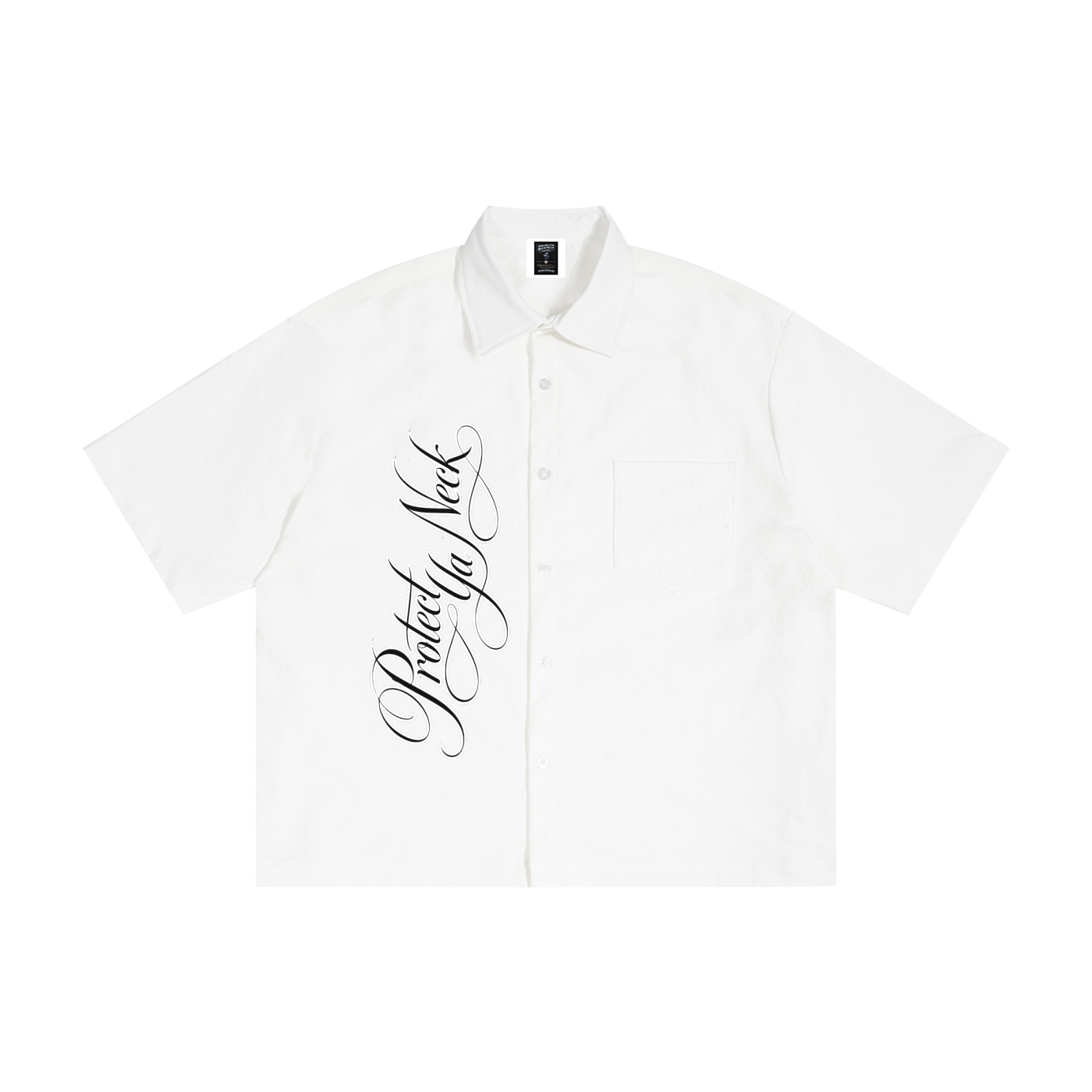 PYN™ X BKRP™ "PYN Official" Boxy Heavyweight Short Sleeve Button-Up