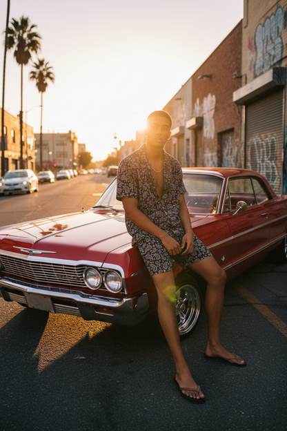 "Long Beach" Men's Long Short Set