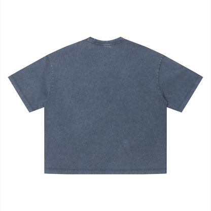 PYN™ x BKRP™  "PYN Official" Vintage Wash Boxy T-Shirt