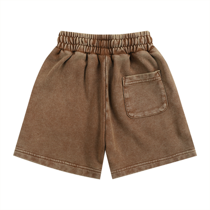 Brooklyn Republic Essentials™ "The Purple Tape" Snow Washed Kids' Shorts