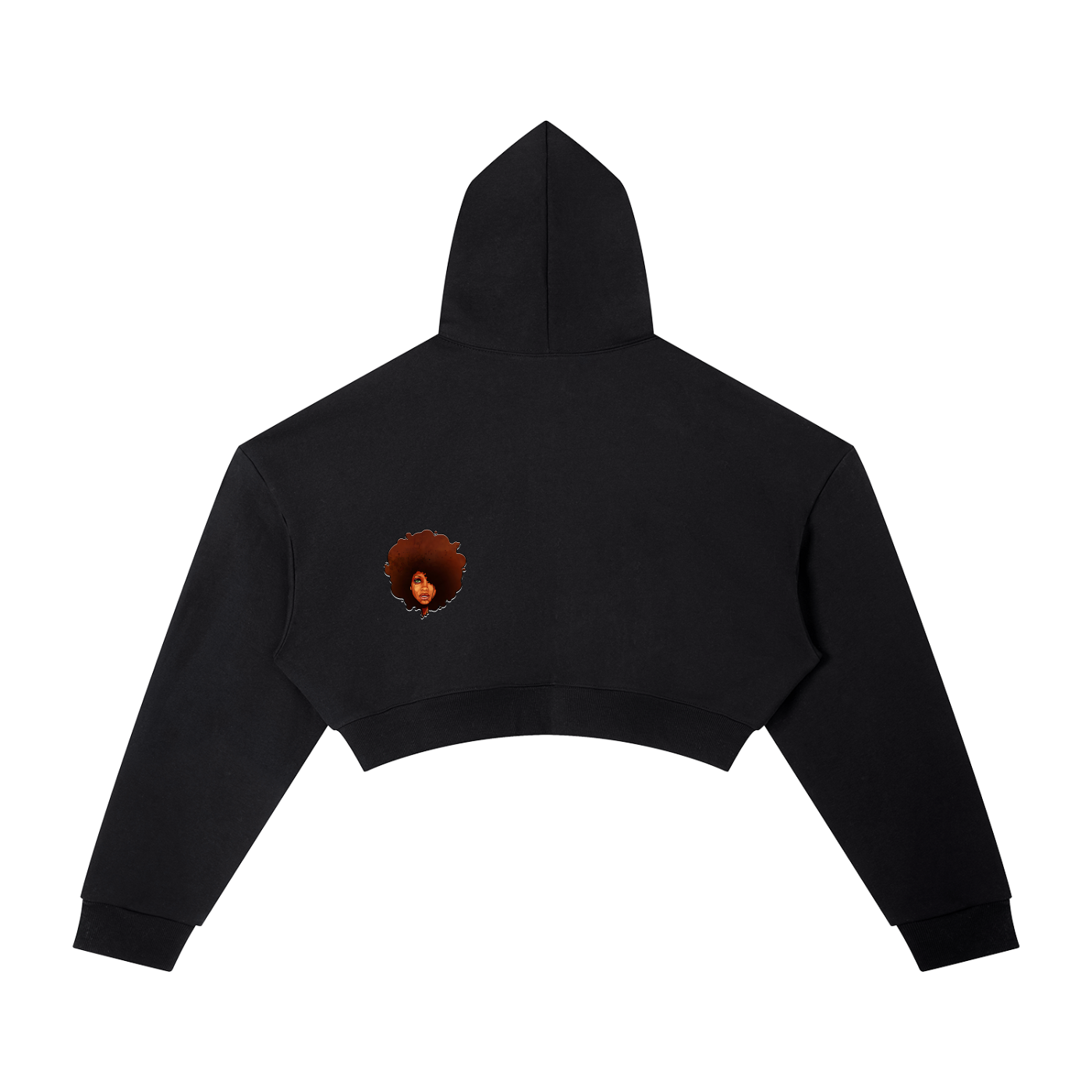 "Worldwide Underground" Essential Cropped Hoodie