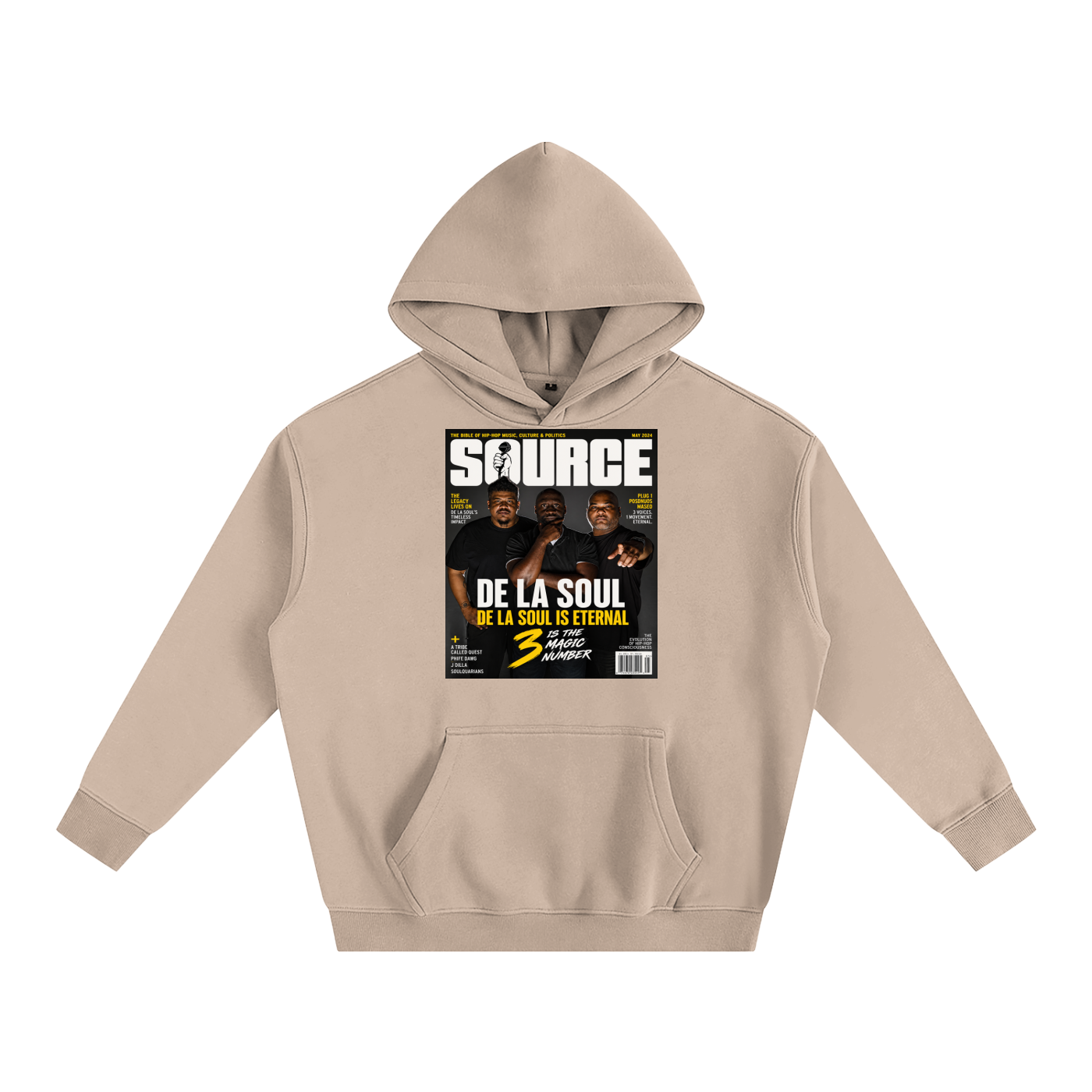 "No. 3" Oversize Fleeced Hoodie