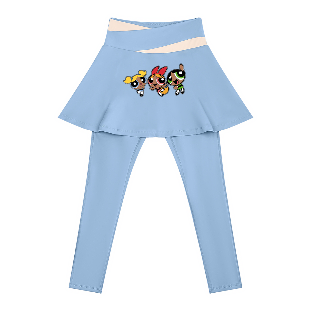 Body by Brie "Powerpuff Girls" Women's Paneled High-Waisted Yoga Set