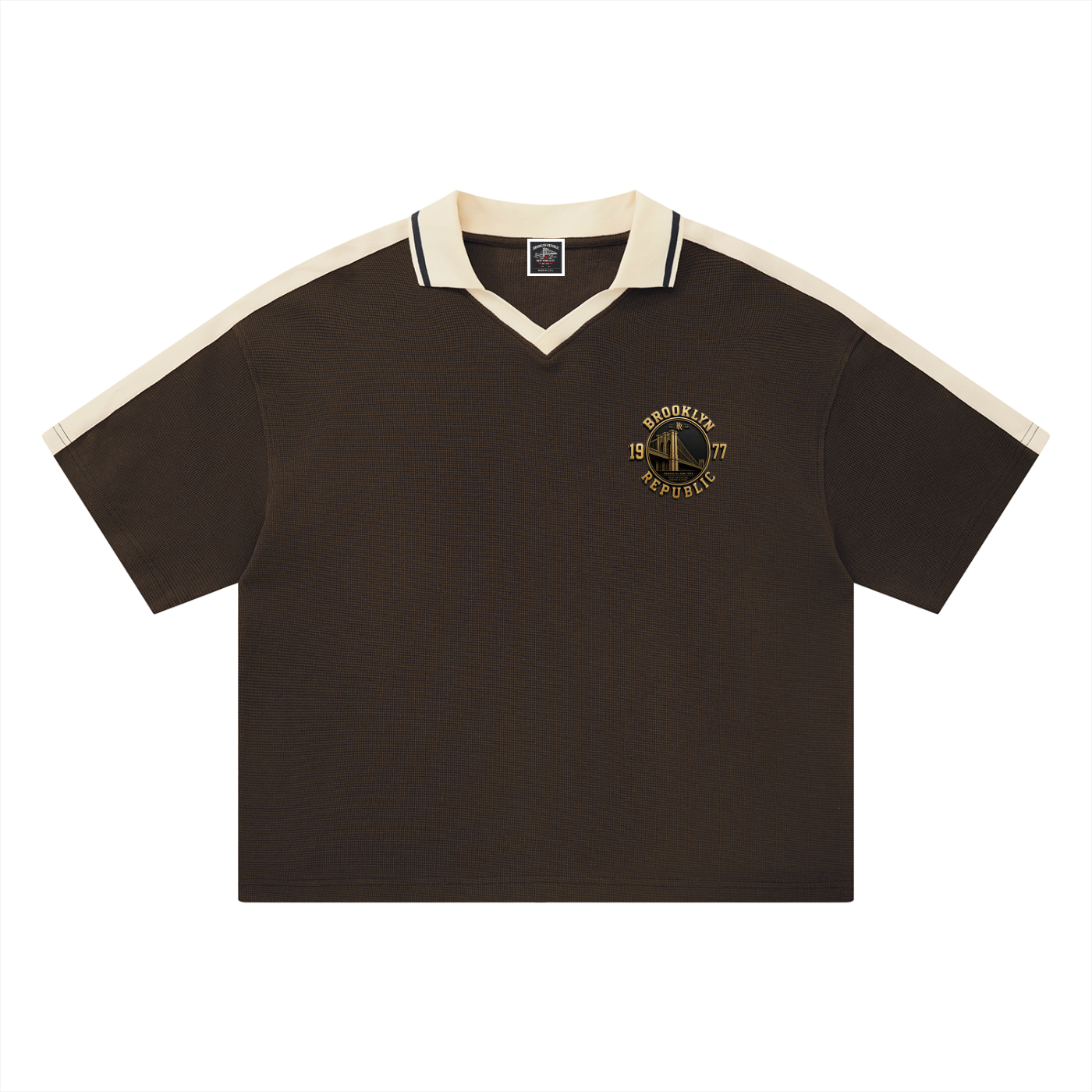 "Golden Standard" Color Block Polo Shirt