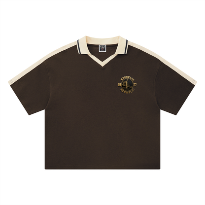"Golden Standard" Color Block Polo Shirt
