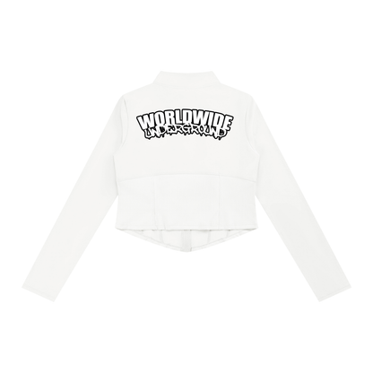 "Worldwide Underground" Slim Fit Full-Zip Yoga Jacket