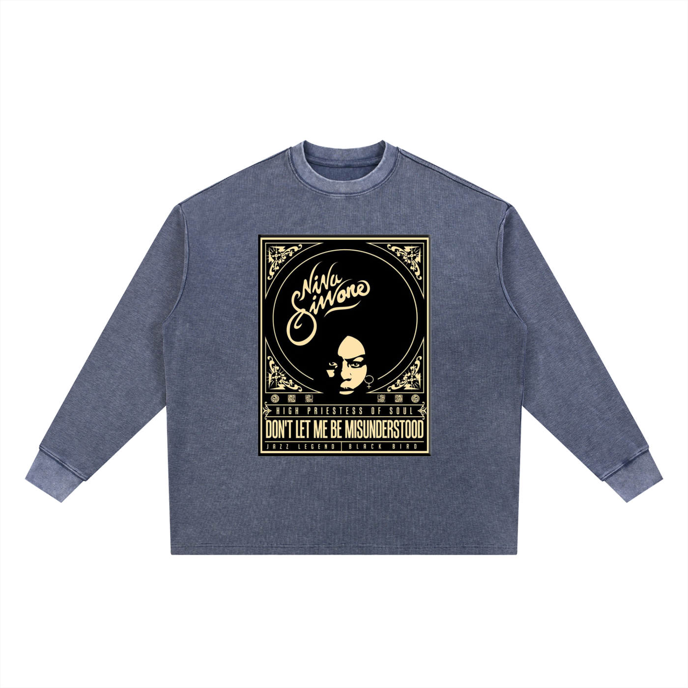 "Misunderstood" Mineral Wash Waffle Oversized T-Shirt