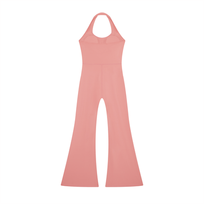 "Brooklyn Republic Essentials" Women’s Halter Flared Jumpsuit