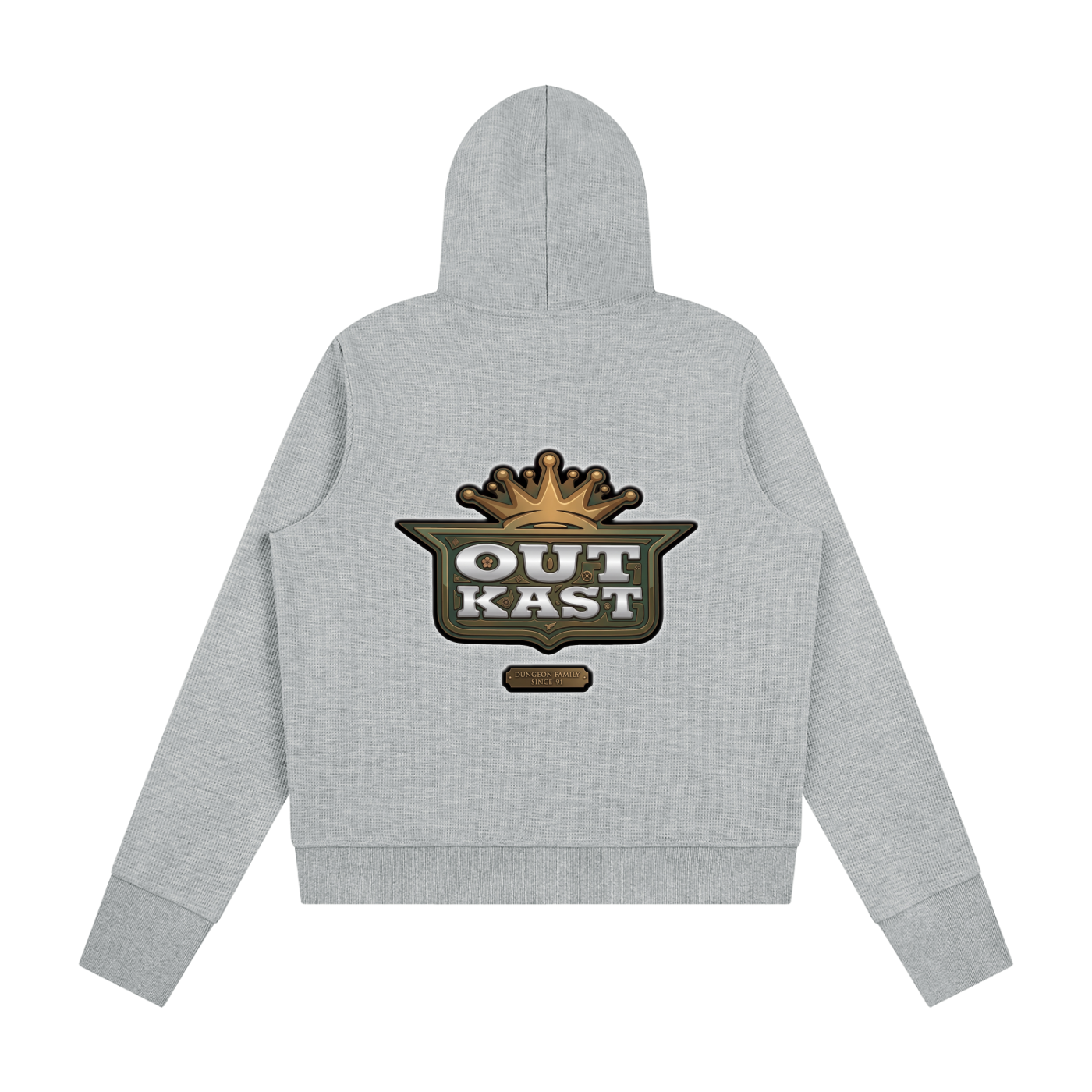 "Outkasted" Women's Waffle Full Zip Hoodie