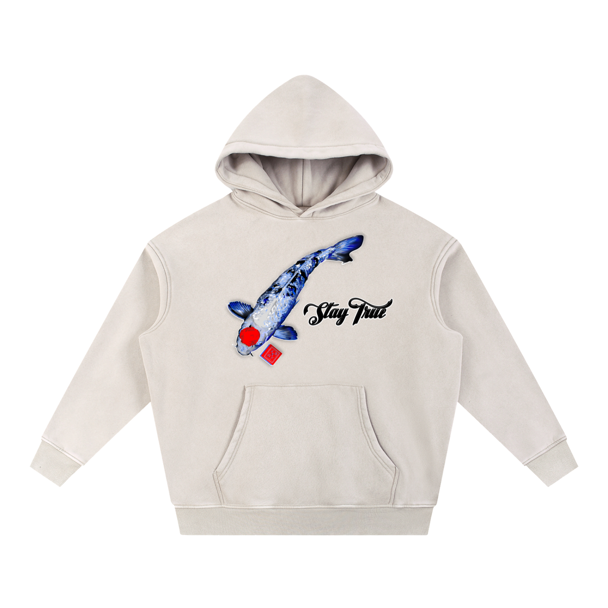 Brooklyn Zoo™ "Kingfish" Snow Wash Fleece Oversize Hoodie