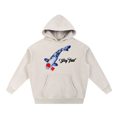 Brooklyn Zoo™ "Kingfish" Snow Wash Fleece Oversize Hoodie