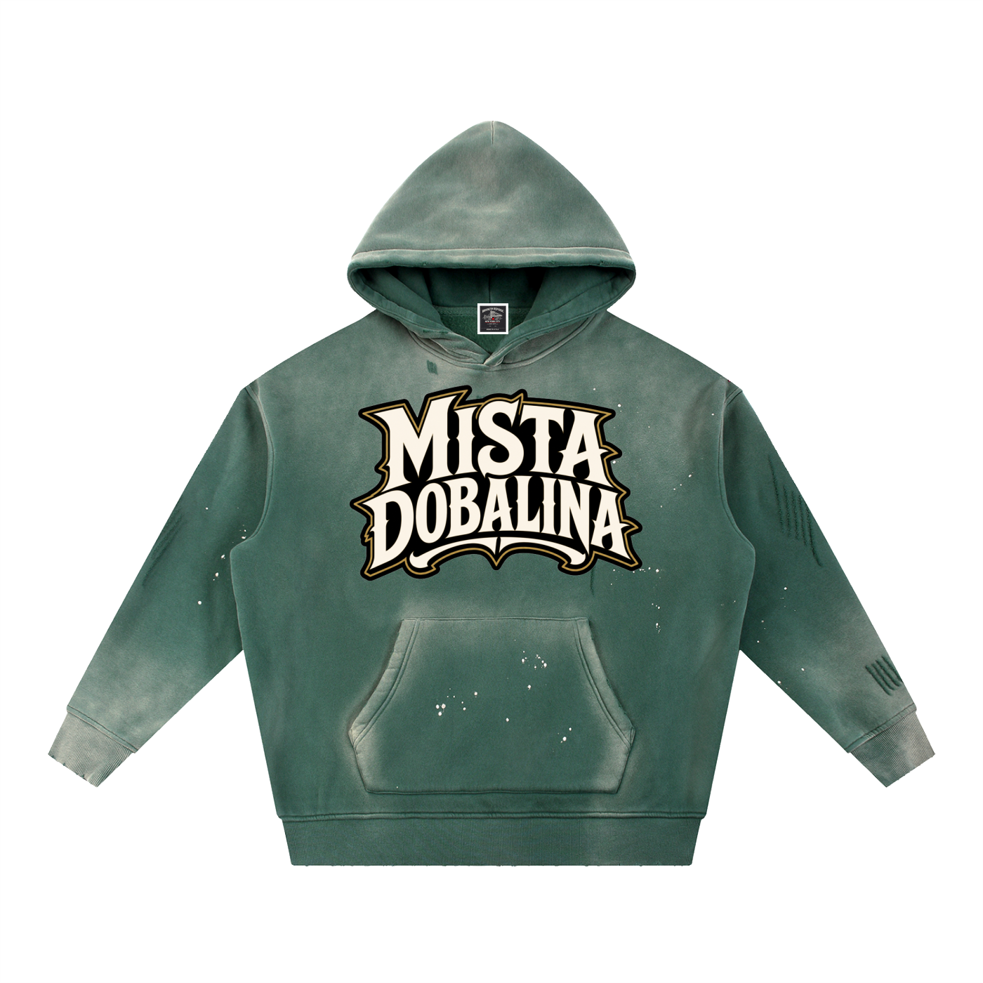 "Mista Dobalina" Vintage Washed Frayed Fleece Hoodie