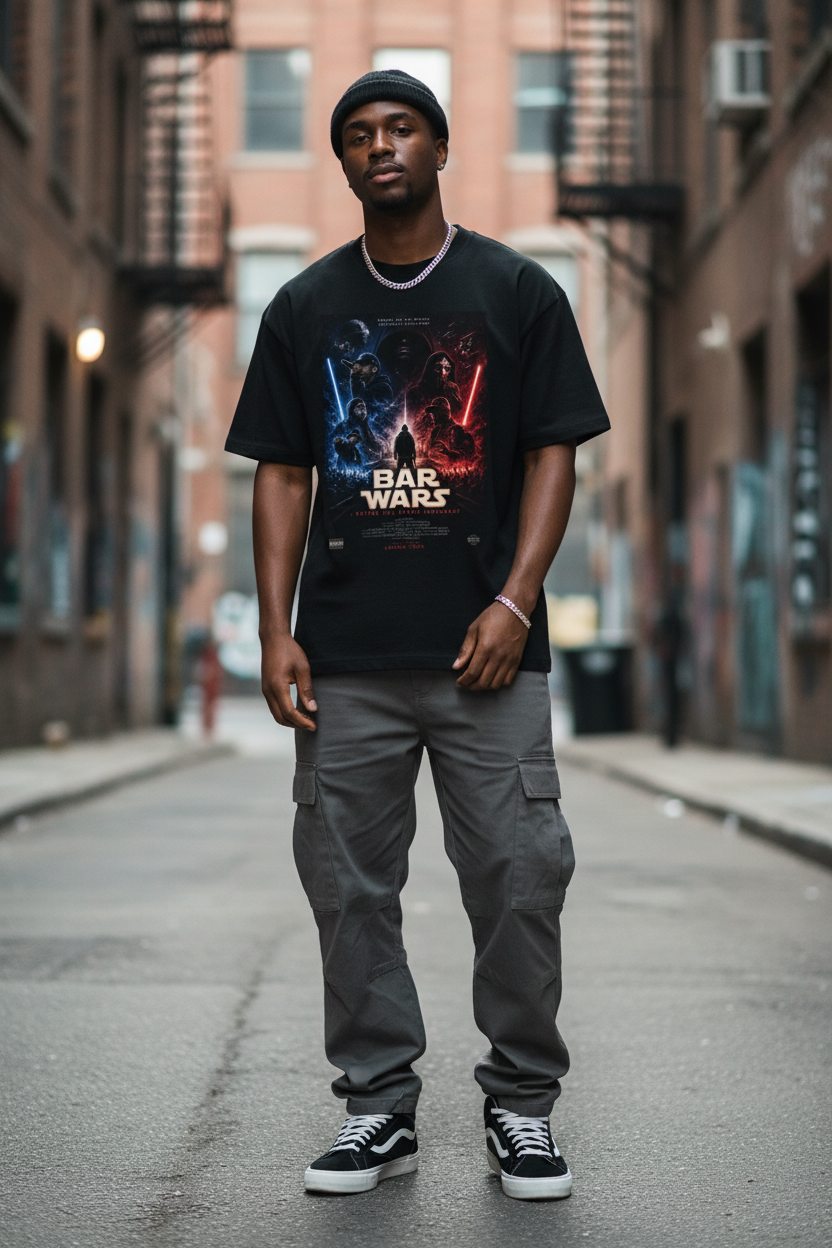 "Bar Wars" Cotton T-Shirt