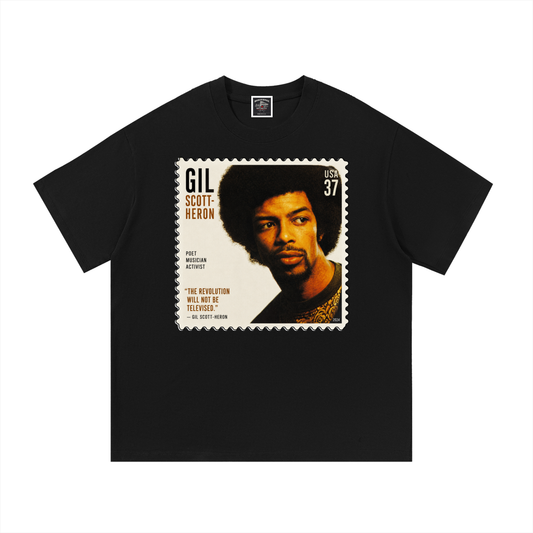 "Gil Scot-Heron" Cotton T-Shirt